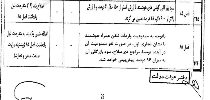 آیا ممنوعیت واردات آیفون برداشته می‌شود؟